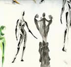Nathaniel A. Bolton Drawing of Dancers